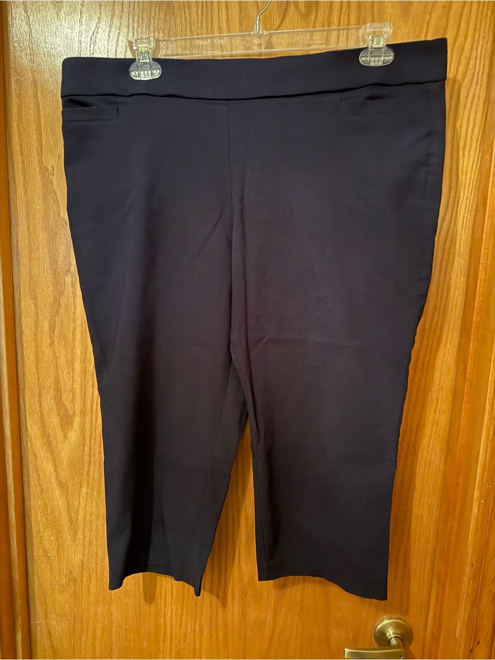 Briggs New York Navy Capri Dress Pants 20W